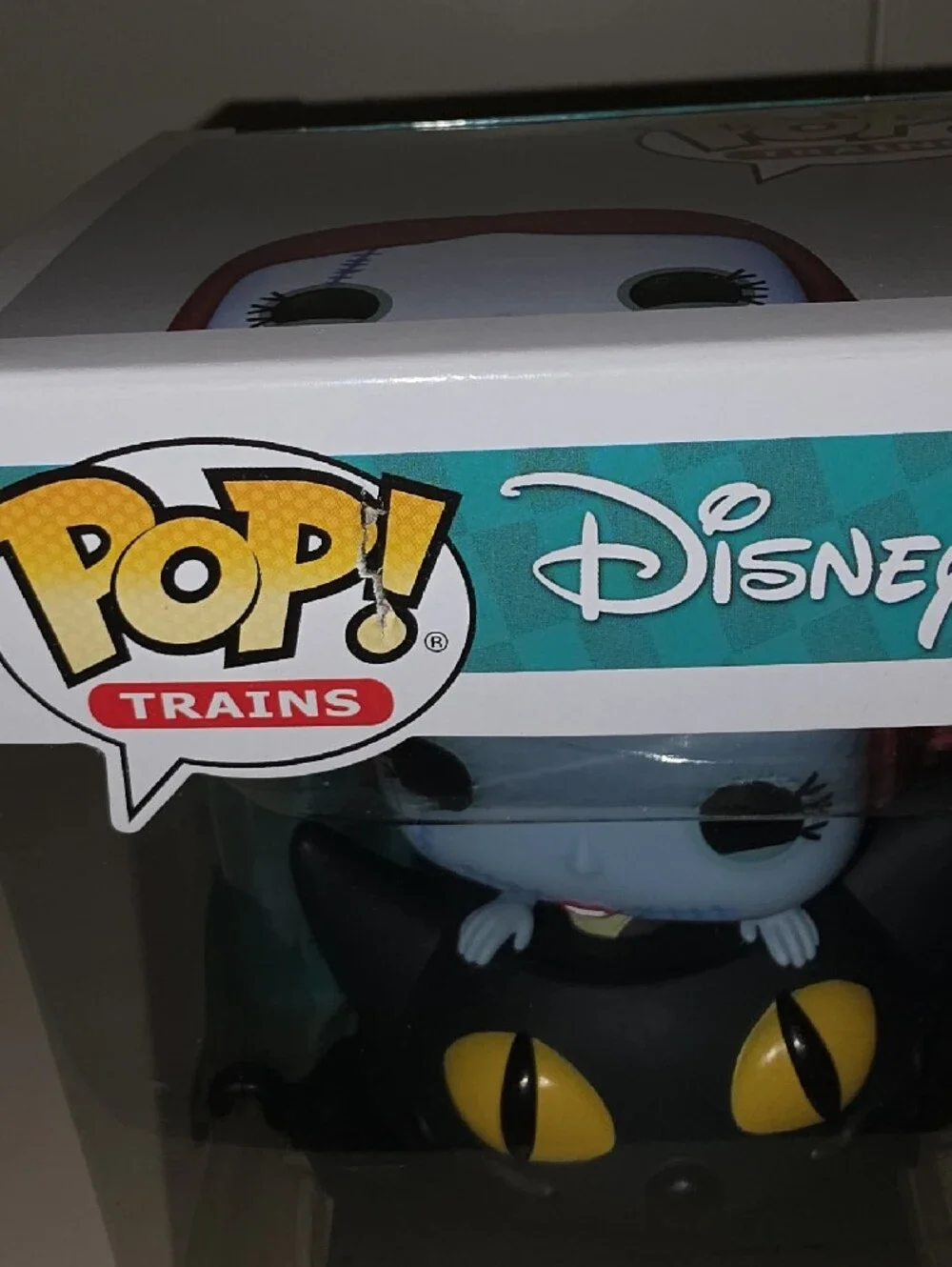 Disney Pop! Sally in Black Cat Cart with Yellow Eyes and Orange Wheels